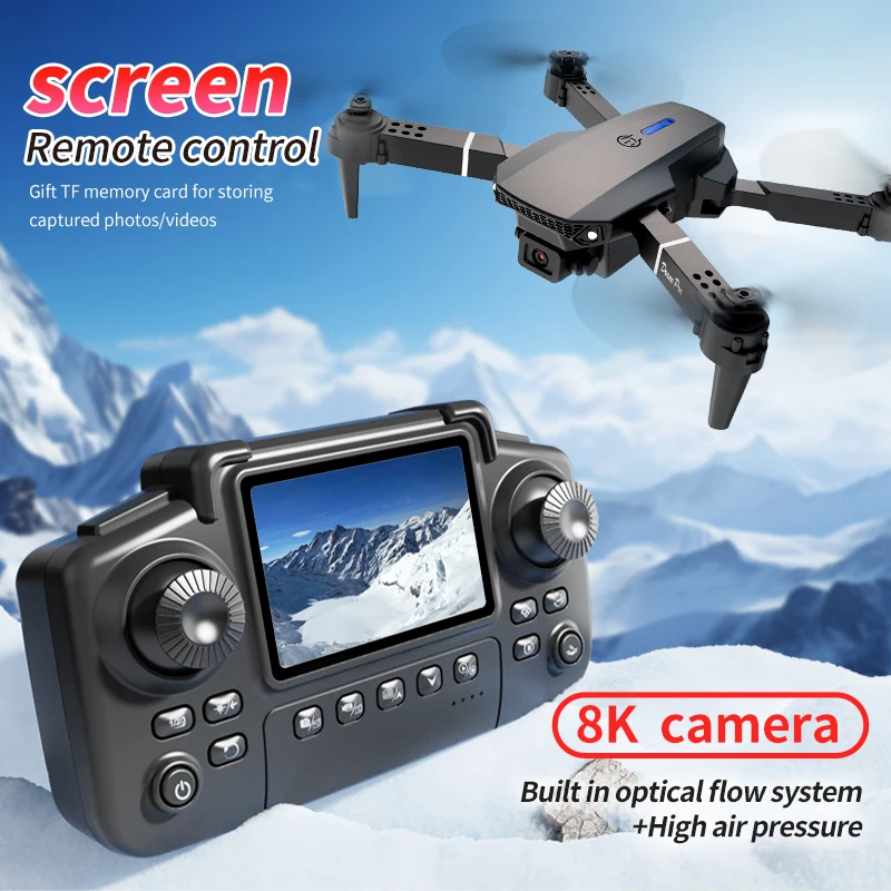 전문가용 E88 PRO 드론, 화면 탑재 8K HD 카 - Rc Helicopter Case 리뷰 및 가격