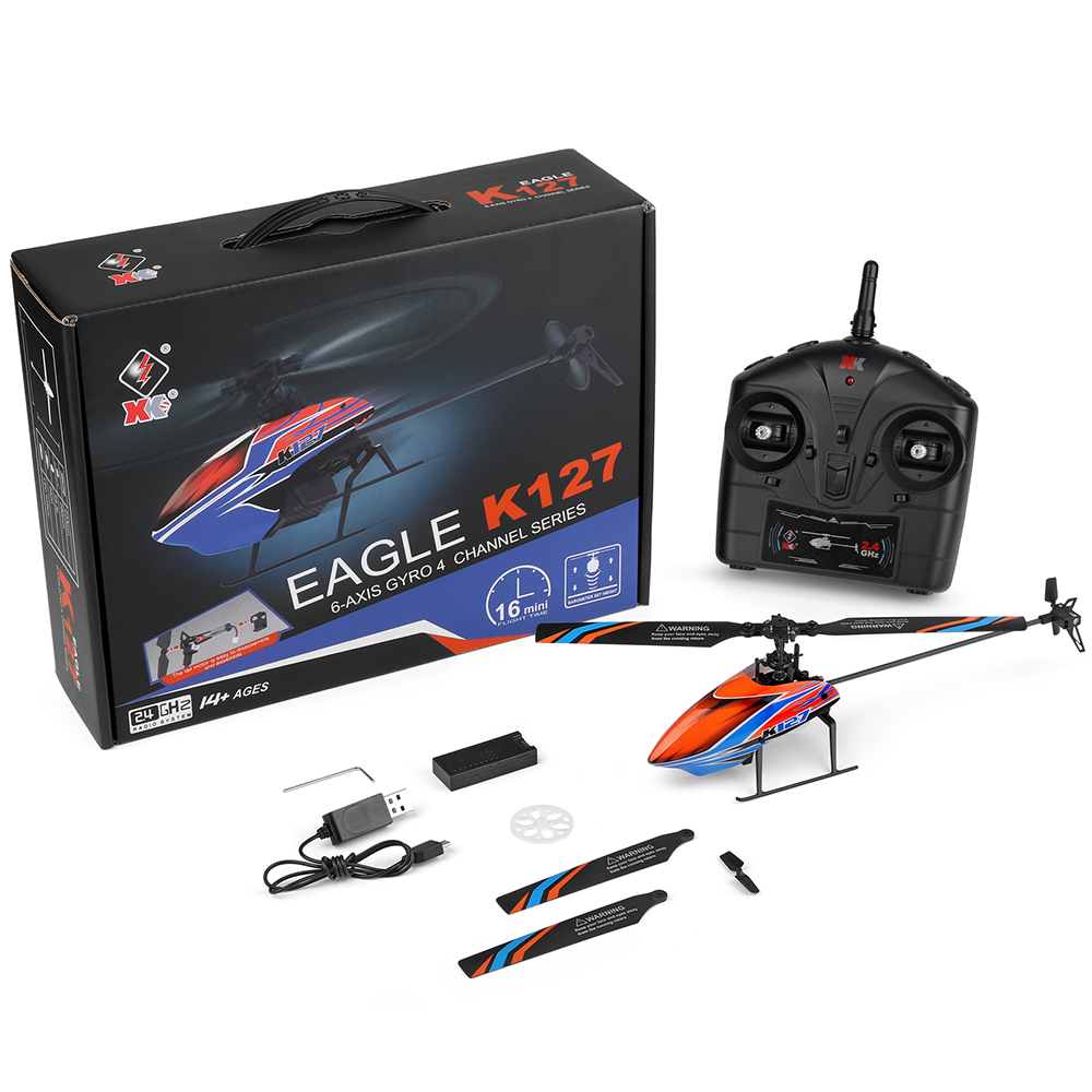 WLtoys XK K127 2.4G 4CH 6-Aixs - Rc Helicopter Gyro 리뷰 및 가격