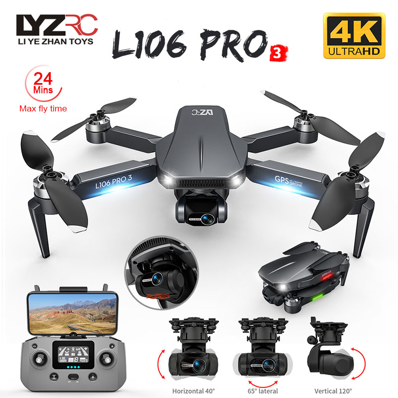 FPV 접이식 GPS RC 쿼드콥터, L106 프로 3 - Rc Helicopter Charger 리뷰 및 가격